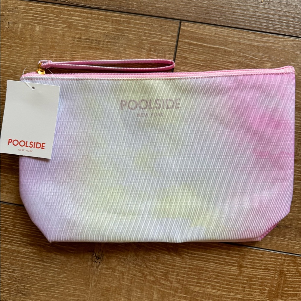 Poolside Water Resistant Pouch Bag Wristlet Purse Tie Dye Women Beach New Tags
